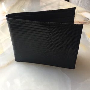 NWOT Saks Fifth Avenue genuine Lizard Wallet